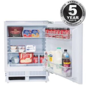 136L White Integrated Under Counter Fridge - SIA RFU101 - London Houseware - 11