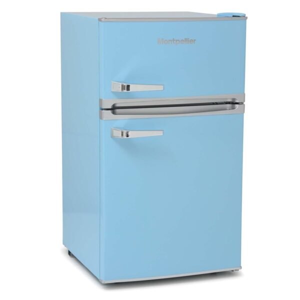 Pastel Blue Retro Fridge Freezer – Montpellier MAB2035PB - London Houseware - 2