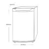 91L White Under Counter Larder Fridge – SIA LFS01WH - London Houseware - 4