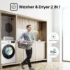 Hisense WDQA8014EVJM - 8/5kg 1400 RPM White Washer Dryer - London Houseware - 4