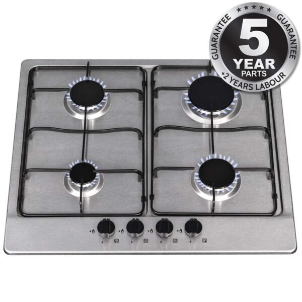 SIA SSG602SS - 60cm Stainless Steel 4 Burner Gas Hob - London Houseware - 7