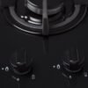 60cm Black Glass 4 Burner Gas Hob - SIA GHG603BL - London Houseware - 7