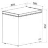 SIA CHF200W - 90cm 201L White Freestanding Chest Freezer - London Houseware - 7