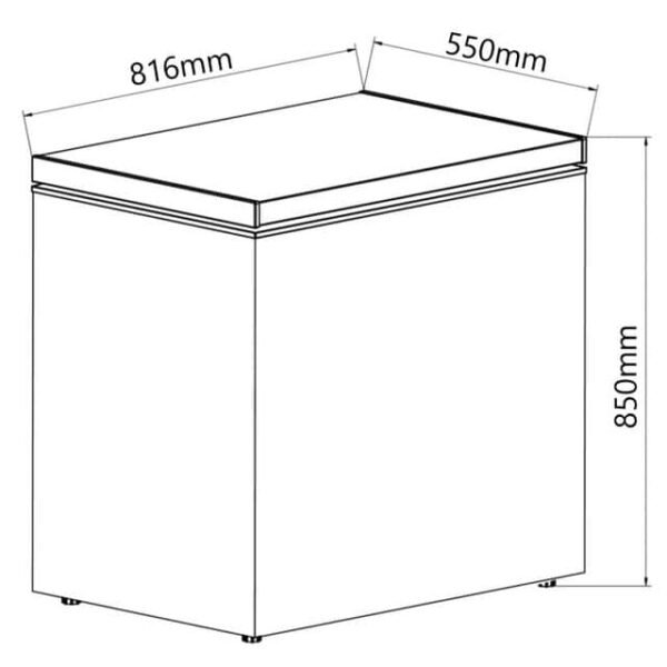 SIA CHF198WH - 198L White Freestanding Chest Freezer - London Houseware - 8