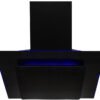 90cm Black Angled Cooker Hood – SIA AGE91BL - London Houseware - 1