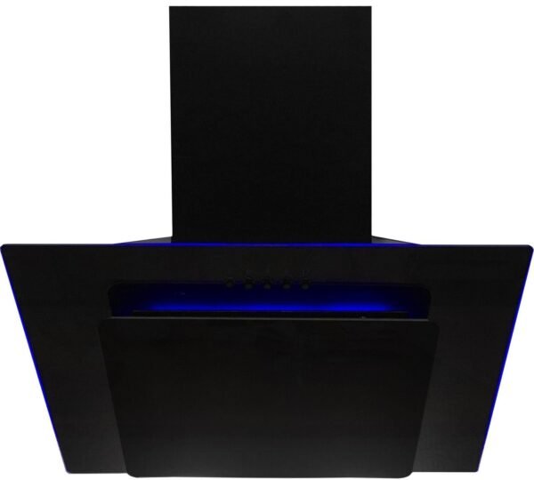 90cm Black Angled Cooker Hood – SIA AGE91BL - London Houseware - 1