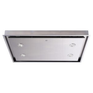 90cm Stainless Steel Ceiling Cooker Hood – SIA CLN90SS - London Houseware -1