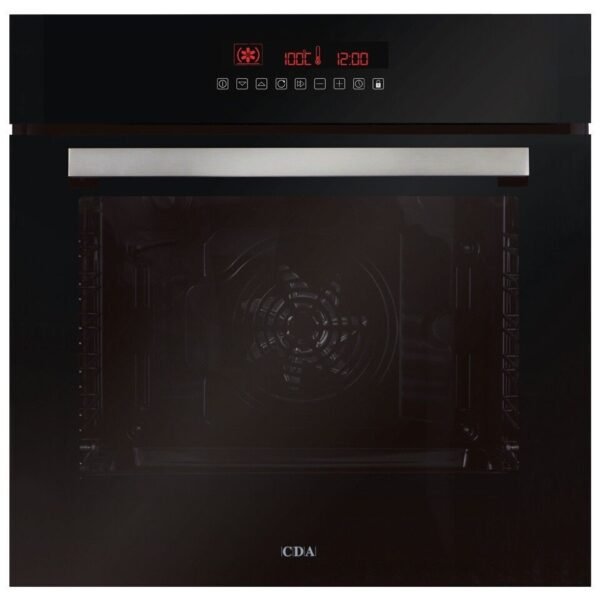 76L Pyrolytic Built In Electric Oven, Black – CDA SK511BL - London Houseware - 1