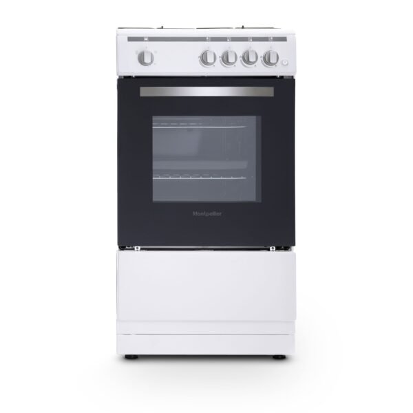 50cm Single Cavity Gas Cooker – Montpellier MSG50W - London Houseware - 1