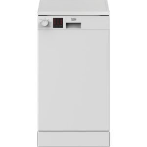 45cm White Beko Slimline Dishwasher - DVS05C20W - London Houseware - 1